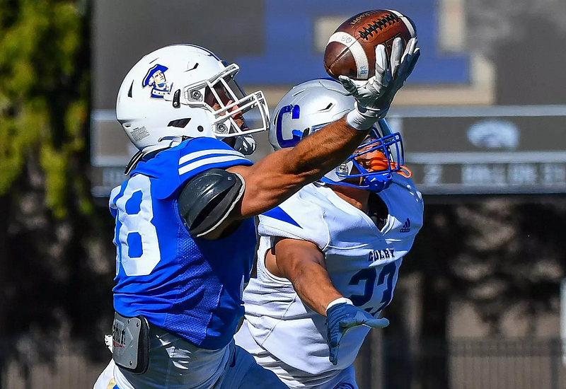 Hamilton Football honors seniors while beating Bates in last game of season