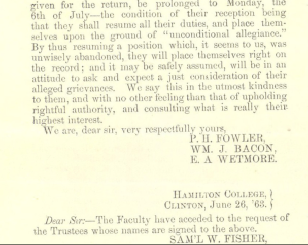 Into the Hamilton College Archives