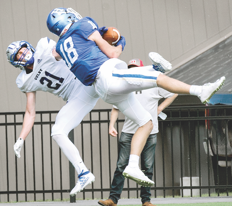 42-point first half propels football to emphatic victory over Colby College