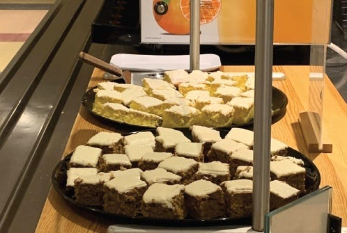 A concerned message to whomever picks the desserts served at Commons
