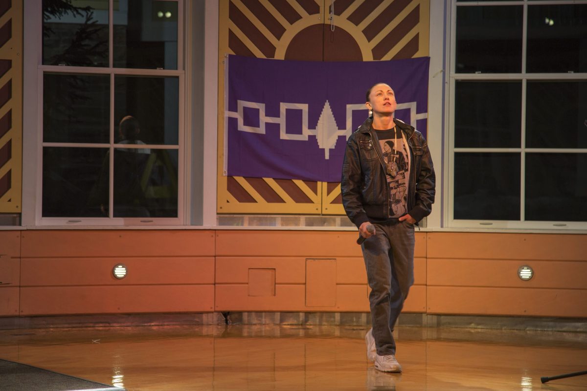 Celebrating first American Indian Social Dance and Oneida rapper on campus