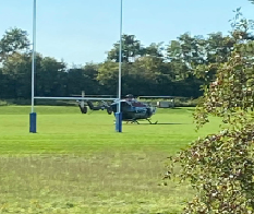Two students injured and a one-year-old airlifted after a collision on College Hill Road