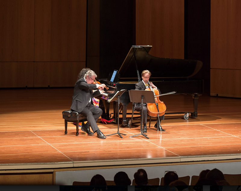 Wu Han, Philip Setzer, and David Finckel shine in Wellin Hall chamber music performance