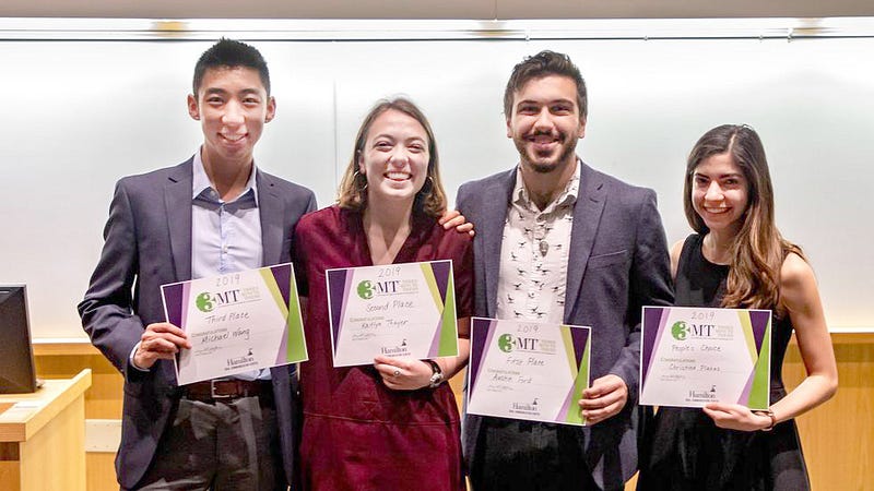 Hamilton seniors participate in Three Minute Thesis competition