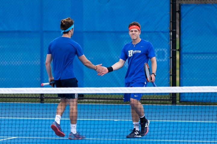 Tennis teams finish winning seasons