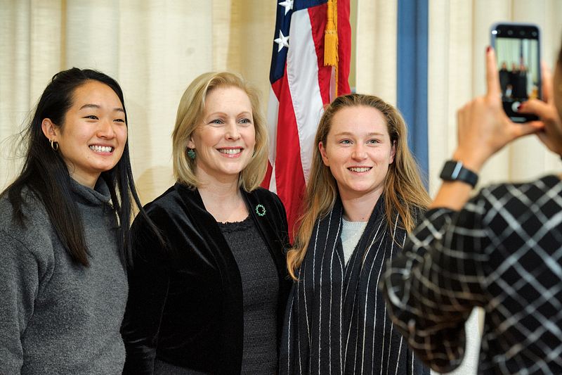 Senator Kirsten Gillibrand highlights student activism at town hall event