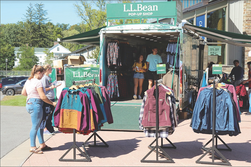 L.L. Bean pop-up shop comes to campus