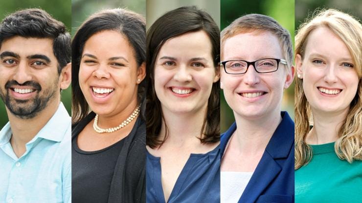 Five professors granted tenure