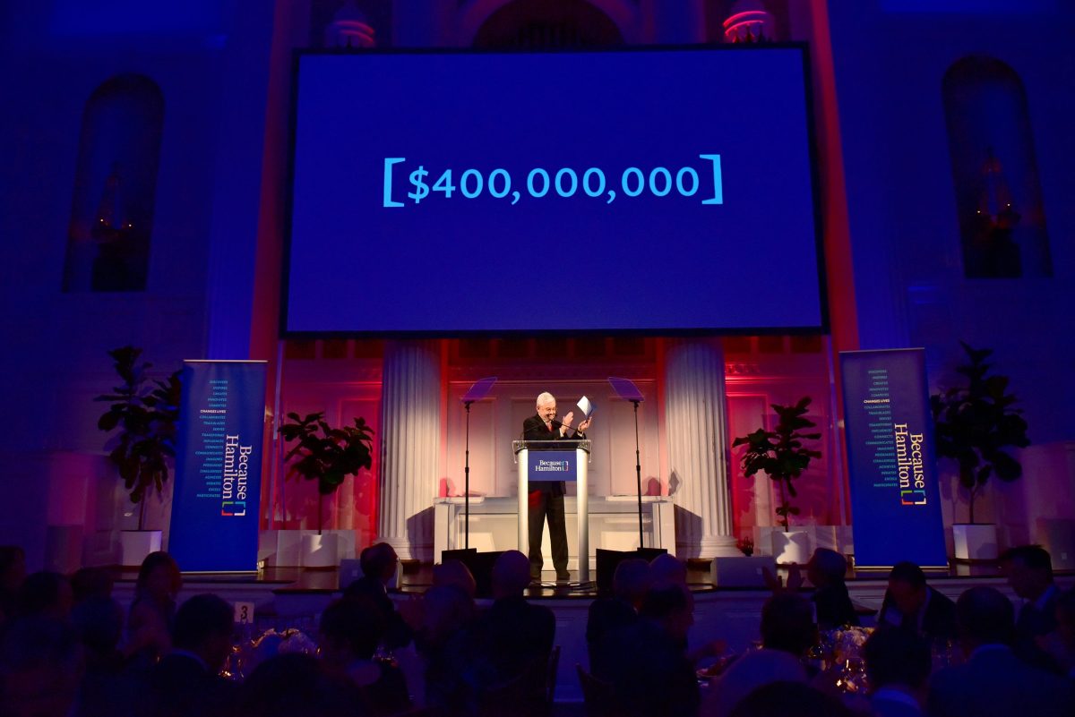 &#8220;Because Hamilton&#8221; capital campaign kicks off, sets $400 million goal
