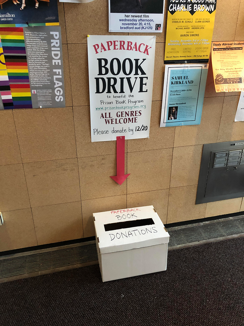 Genevieve Cohen &#8217;21 organizes book drive for the Prison Book Program
