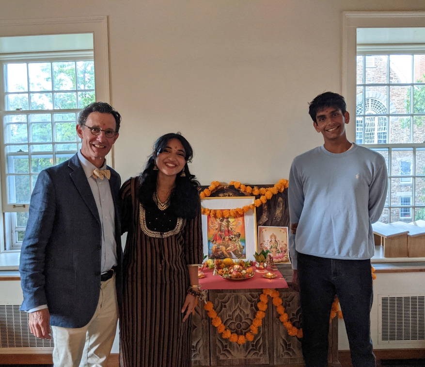 President Tepper attended celebration with club leaders Mahapatra and Srinivas.